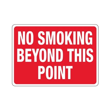 No Smoking Beyond This Point Sign